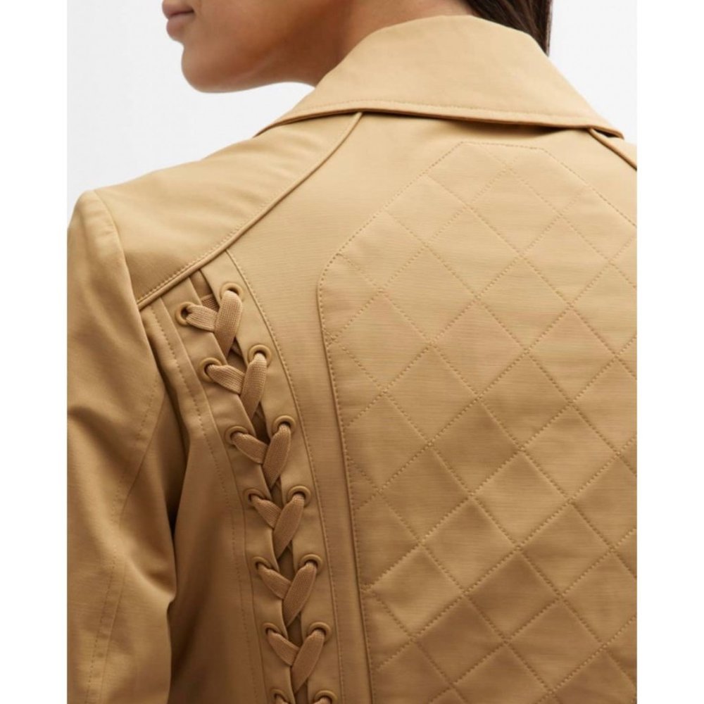 BLANC Noir Classic Trench Coat NWT Size S & XL - Picture 4 of 14